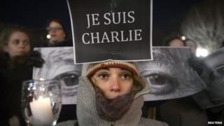 Vigil in New York. 8 Jan 2015