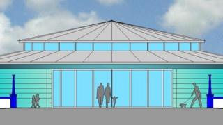 Bandstand newydd Aberystwyth