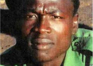 An undated picture taken from the Interpol website on 7 January 2015 shows senior Lord's Resistance Army leader Dominic Ongwen.