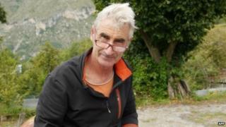 An undated photo of Herve Gourdel taken in the Nice area of southern France