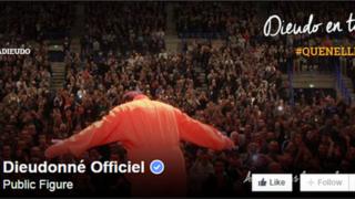 Dieudonne's official Facebook page has nearly 1m 'likes'