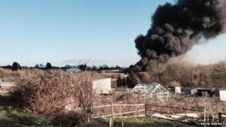 Wollaston recycling centre fire