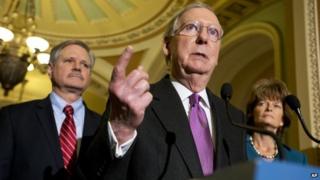 Republicans speak on Keystone XL during a news conference on Capitol Hill in Washington, Thursday, Jan. 29, 2015