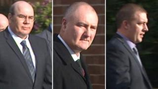 Left to right, Jan Kingshott, Michael Marsden and Simon Tansley