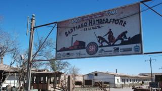 A sign at the entrance to Humberstone in December 2014