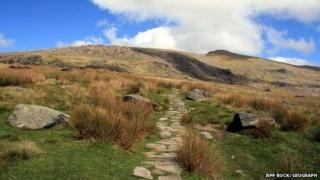The Rhyd-Ddu path on Snowdon