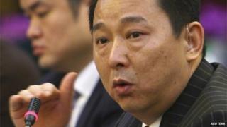 Liu Han, former chairman of Hanlong Mining, speaks during a conference in Mianyang, Sichuan province, in this March 21, 2008 file photo.
