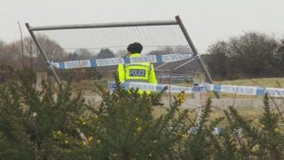 Police in field