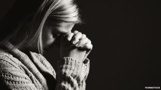A woman looking sad