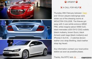 Vauxhall Insignia, Mercedes C220 and a Volkswagen Scirocco