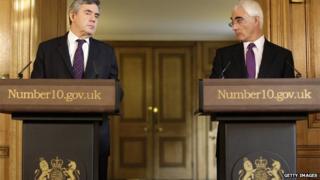 Gordon Brown and Alistair Darling