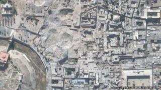 Aleppo's destroyed citadel