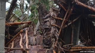 Destruction caused by Cyclone Pam in Vanuatu, 14 March 2015