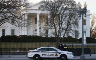 Secret Service officers at the White House