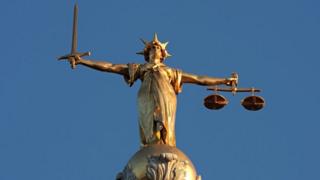 The figure of Lady Justice