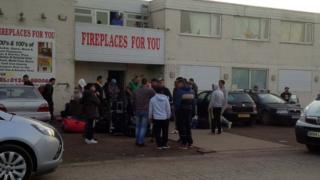 The migrant workers were relocated from premises at Deeside Lane, Sealand (Pic: Daily Post)