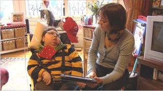 Adam Bojelian with his mother, Zoe Picton