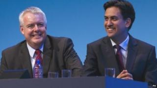 Carwyn Jones ac Ed Miliband