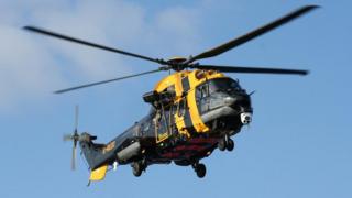 Bristow search and rescue helicopter