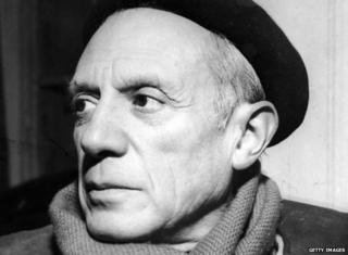 Pablo Picasso pictured in 1955