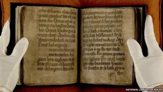 The book is the first Welsh text to include medieval figures such as King Arthur. ©National Library of Wales
