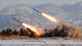 North Korea test fires missiles, file photo from 2009