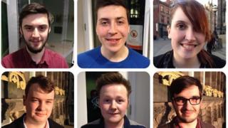 Mae BBC Cymru wedi bod yn dilyn chwech o Gymry ifanc oedd yn y gynulleidfa yn Amgueddfa Dinas Leeds nos Fawrth