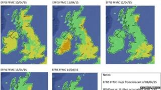 Mapa cunnart nan teintean monaidh