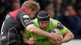 Sam Warburton a Rhys Thomas