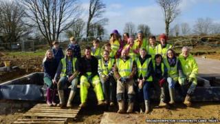 Project team at building site