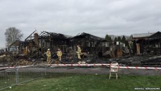 Redhill Aerodrome fire