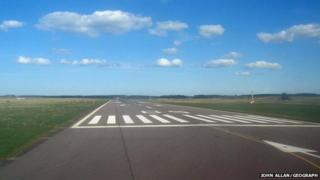 Runway at Inverness Airport