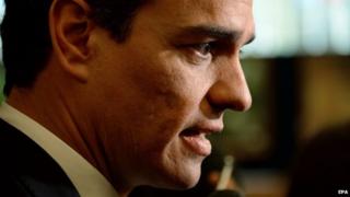 Pedro Sanchez Perez-Castejon, the Secretary-General of the Spanish Socialist Workers" Party