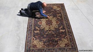 Hratch Kozibeyokian and the Kunzler rug