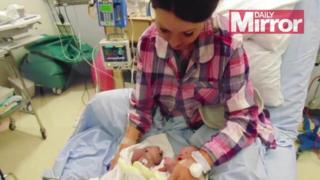 Jess Evans hefo Teddy a Noah