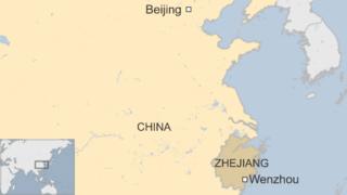 Map of Wenzhou