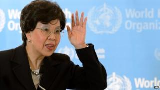 Margaret Chan at WHO conference. 18 May 2015