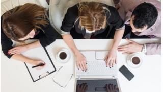 Adults working