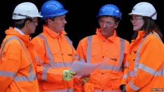 George Osborne on a recent visit to an engineering site in Bolton