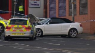Roundhay Road crash scene