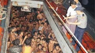 Picture from Myanmar's Information Ministry's Facebook page on 22 May 2015