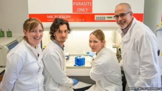 Professor Karl Hoffmann and his team