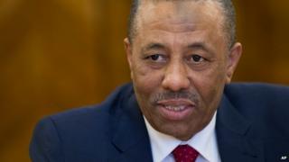 Libyan Prime Minister Abdullah al-Thinni in Moscow, Russia - 15 April 2015
