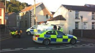 Police at the scene