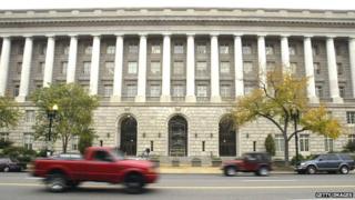 The front of the IRS headquarters in Washington