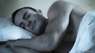 Sleeping man