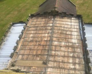 St Peter's Church stripped of lead