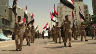 Shia militia funeral in Najaf