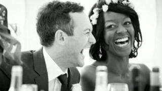Свадебное фото Бена Брукса-Даттона и его жены Дезрин