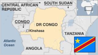 Карта ДР Конго